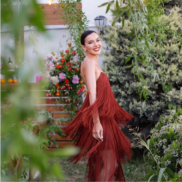 Zara Fringed Dress NWT - Picture 3 of 16